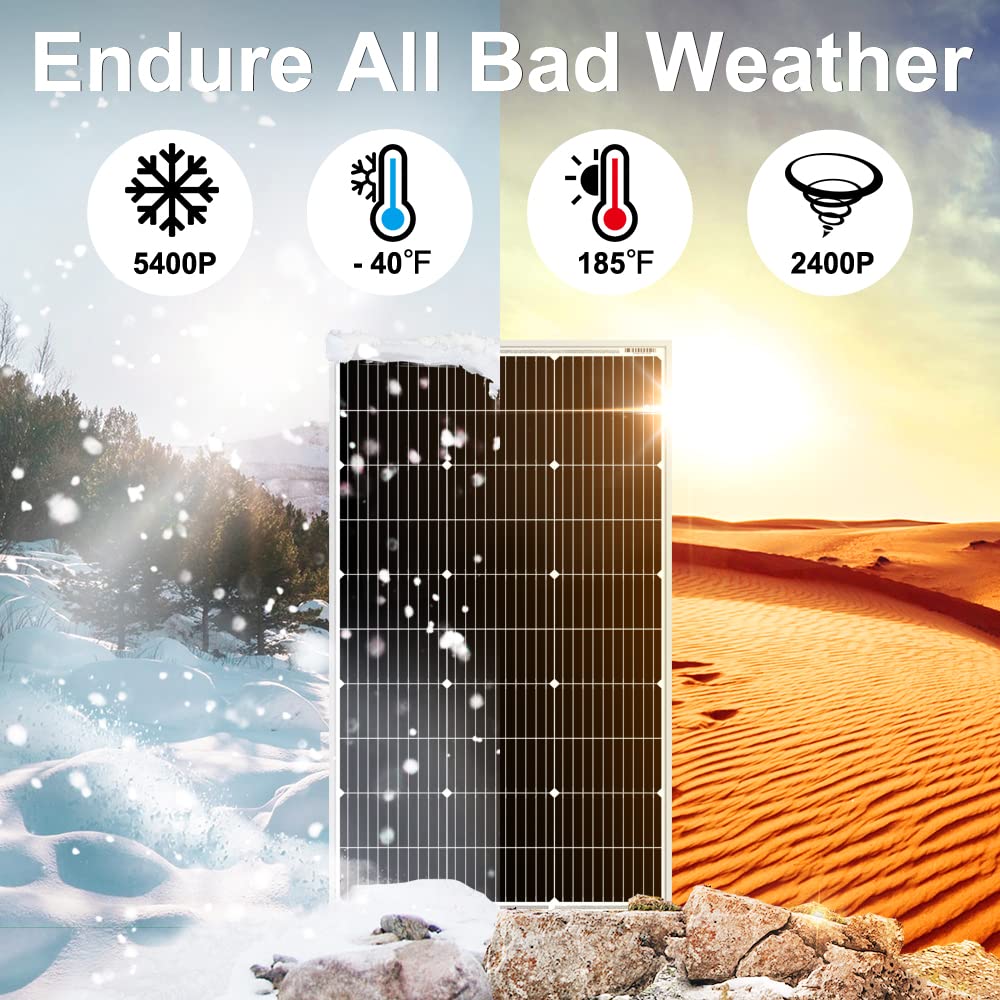 150W 18V Monocrystalline Solar Panel 12V Battery Charger
