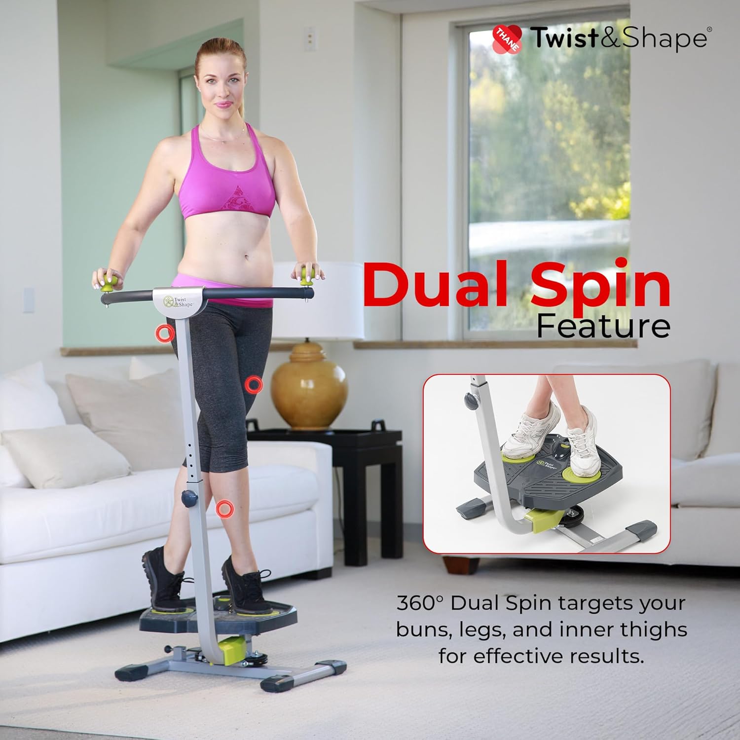 Foldable Twist Exercise Machine Core Trainer Home Fitness Equipment