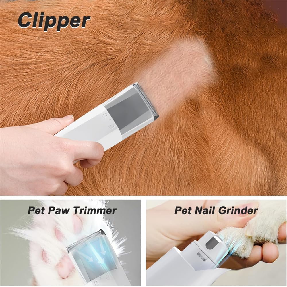Dog Grooming Vacuum Kit 7 in 1 Pet Hair Remover 6 Comb Set