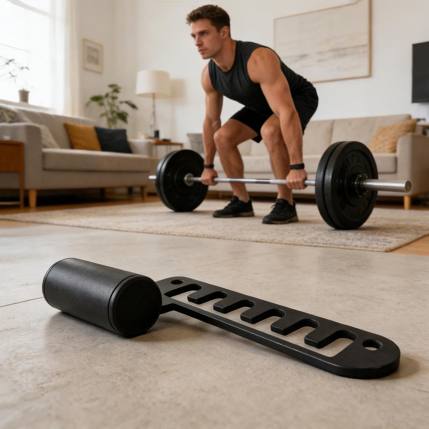 Belt Squat Cable Attachment D Handle Barbell Strength Trainer
