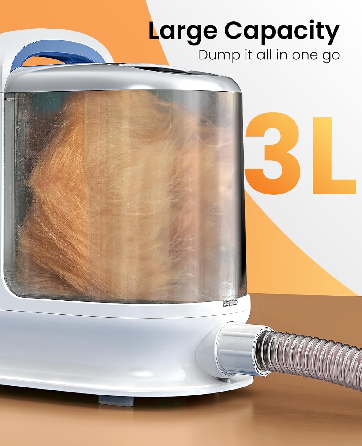 Pet Grooming Vacuum 13000Pa 3L Dog Clipper Kit Low Noise