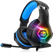 RGB Gaming Headset 50mm Stereo Surround Sound Mic 3.5mm