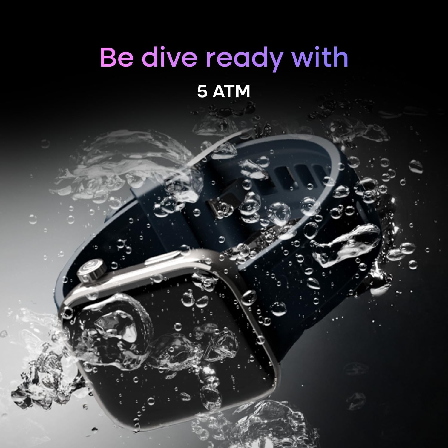 AI Smart Watch 1.96 AMOLED GPS Stainless Steel Black