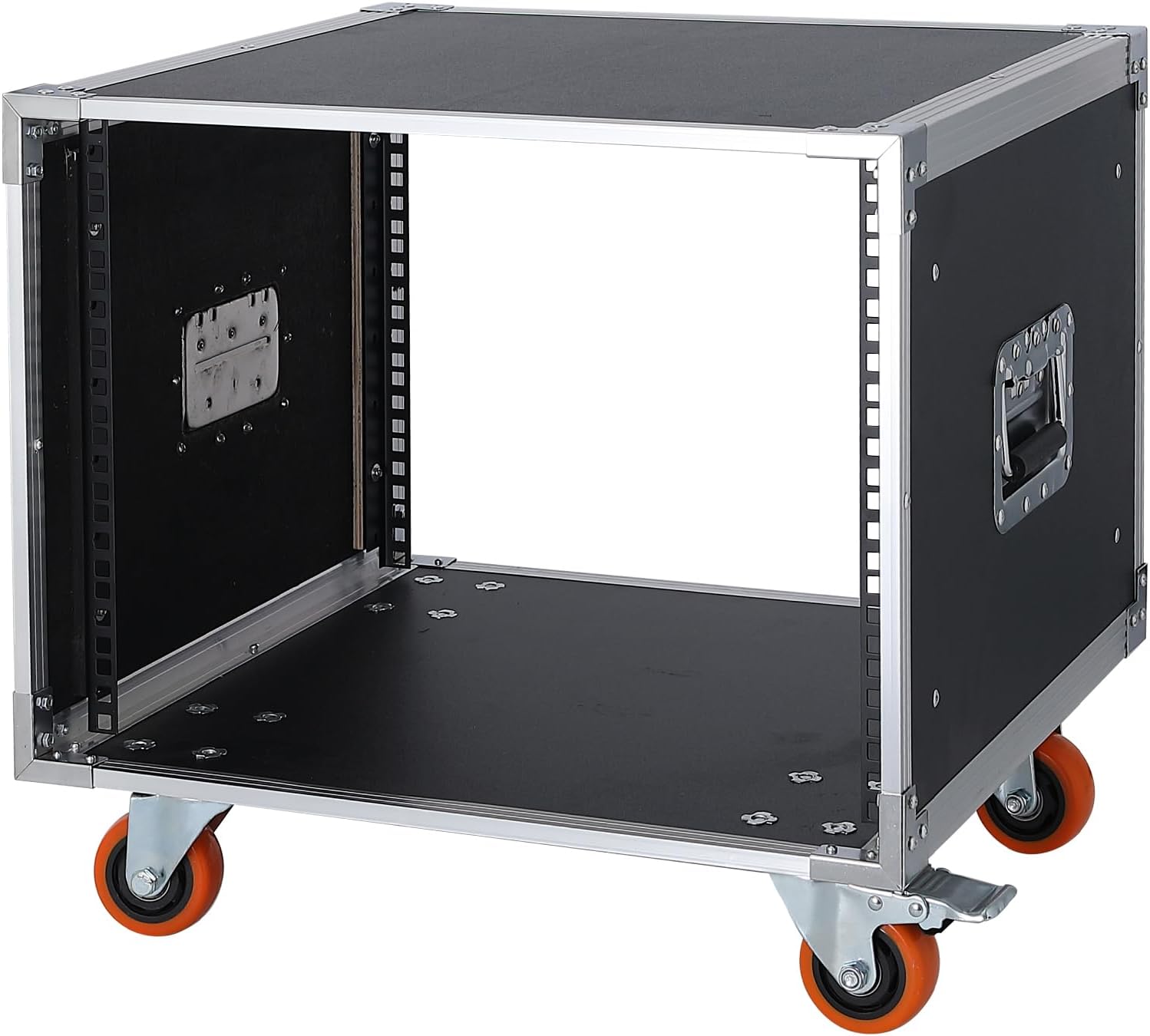8U 19 Inch Rack Mount Storage Cabinet on Wheels Mobile Stand