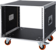 8U 19 Inch Rack Mount Storage Cabinet on Wheels Mobile Stand