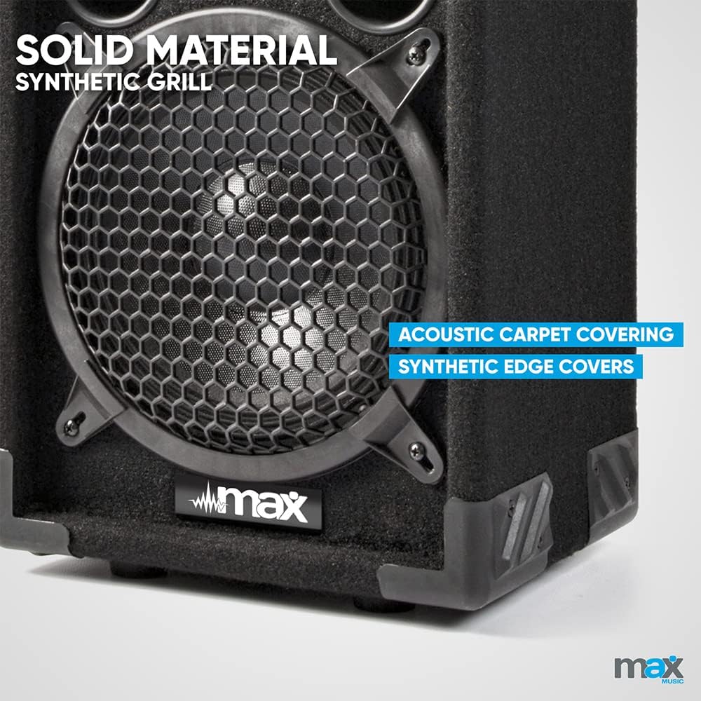 Dual 8 Inch DJ PA Speakers Pair 1600W Passive Karaoke Party Sound