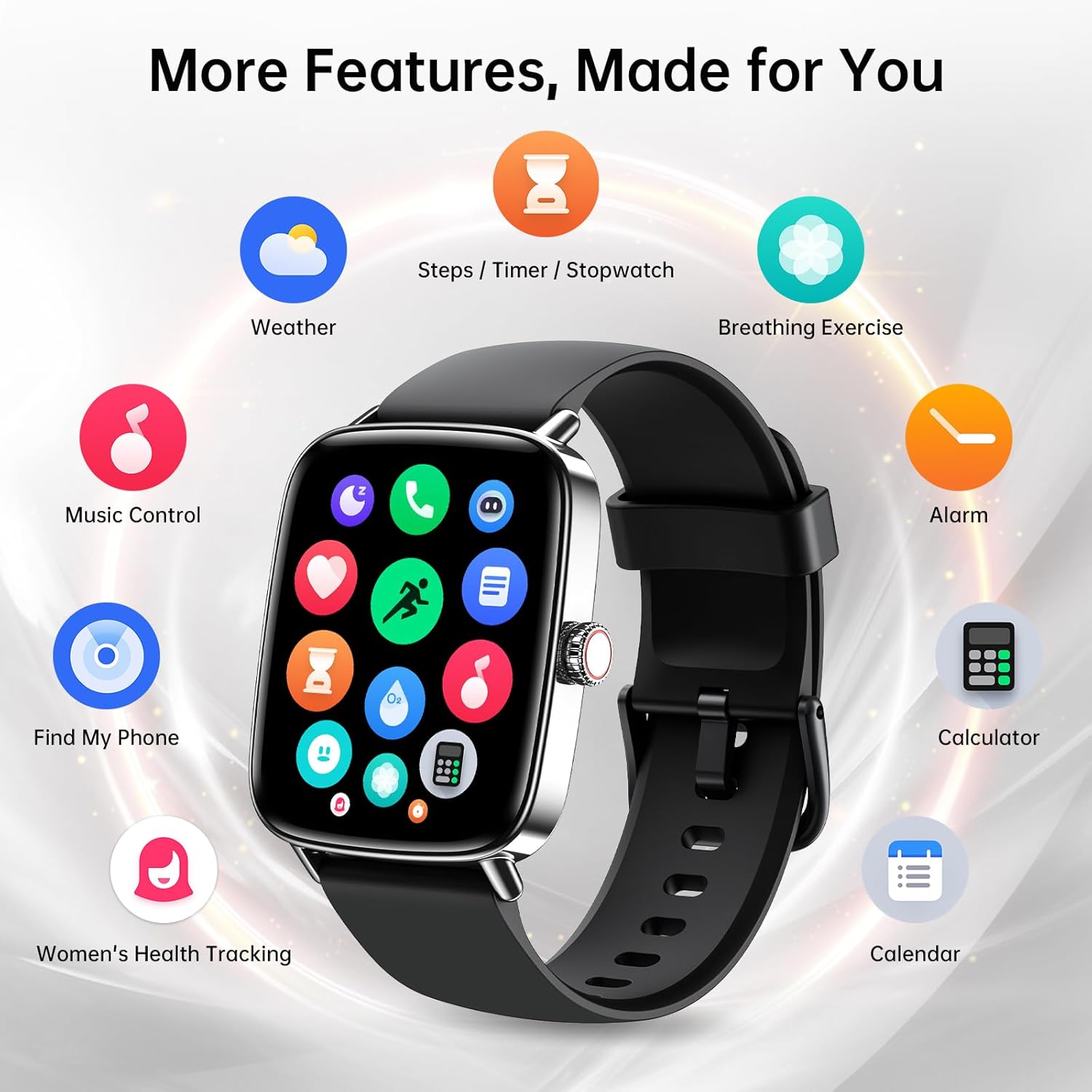 Mens Smart Watch Bluetooth Call 110 Sports IP68 Tracker