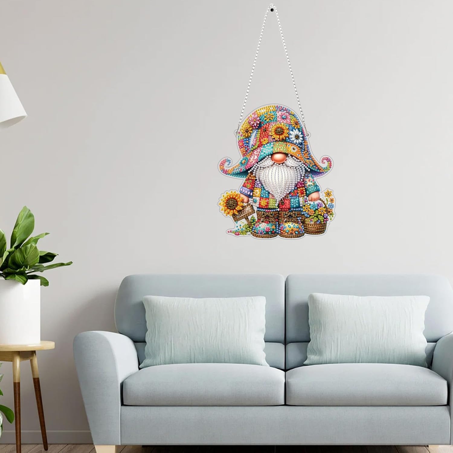 Diamond Painting Gnome Hanging Kit DIY Crystal Art Decor