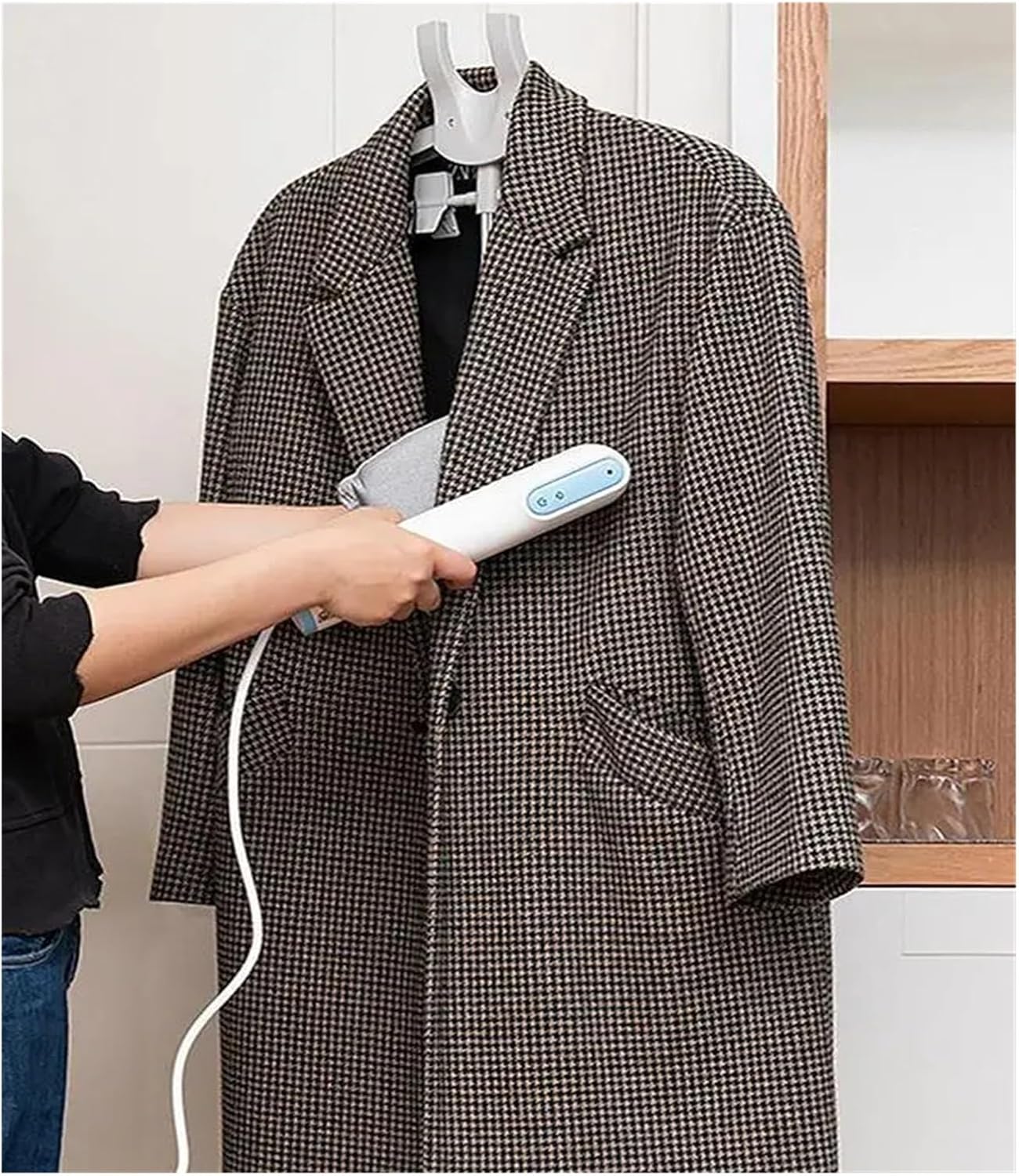 Clothes Steamer Stand Adjustable Foldable Garment Rack Hanger