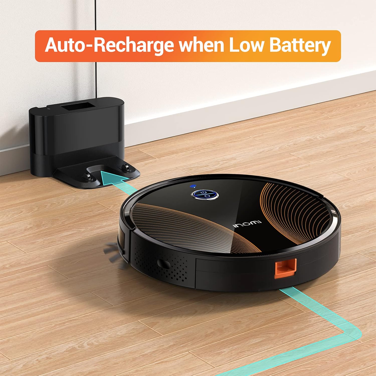 Robot Vacuum Mop 2200Pa App Alexa Control Slim Auto Recharge Pet