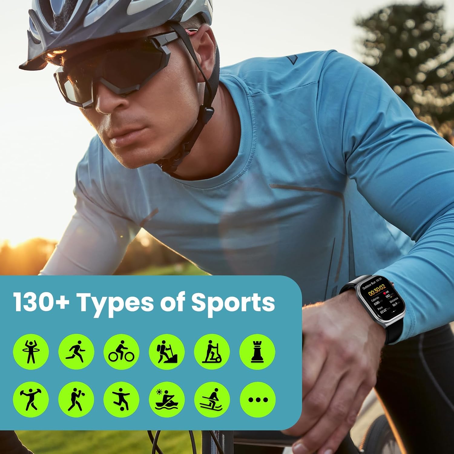 AMOLED ECG Smart Watch 70 Day Battery Health Tracker