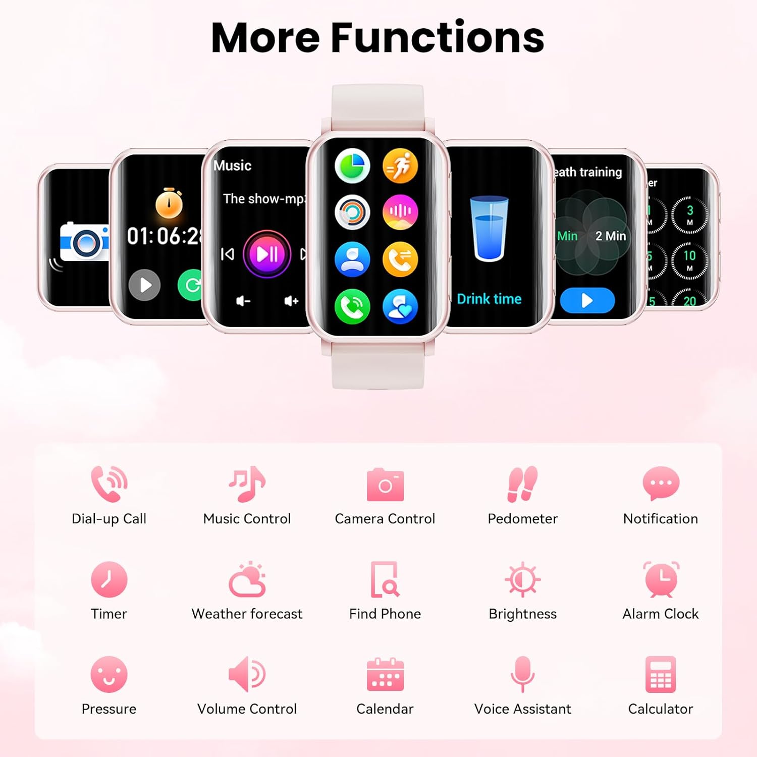 Curved Screen Smart Watch Bluetooth Call 100 Sports