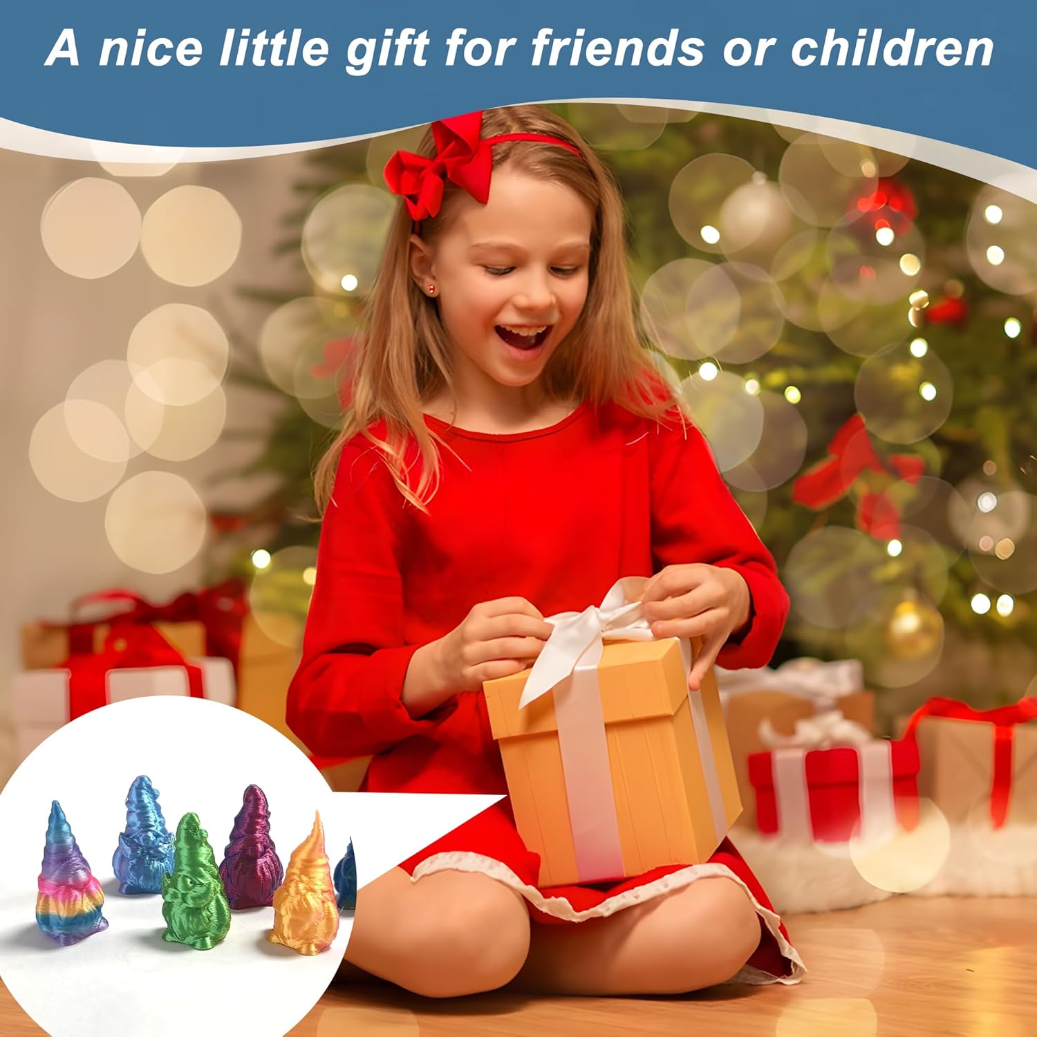 20PCS Mini Gnome Ornaments 3D Printed Fairy Garden Decor Set