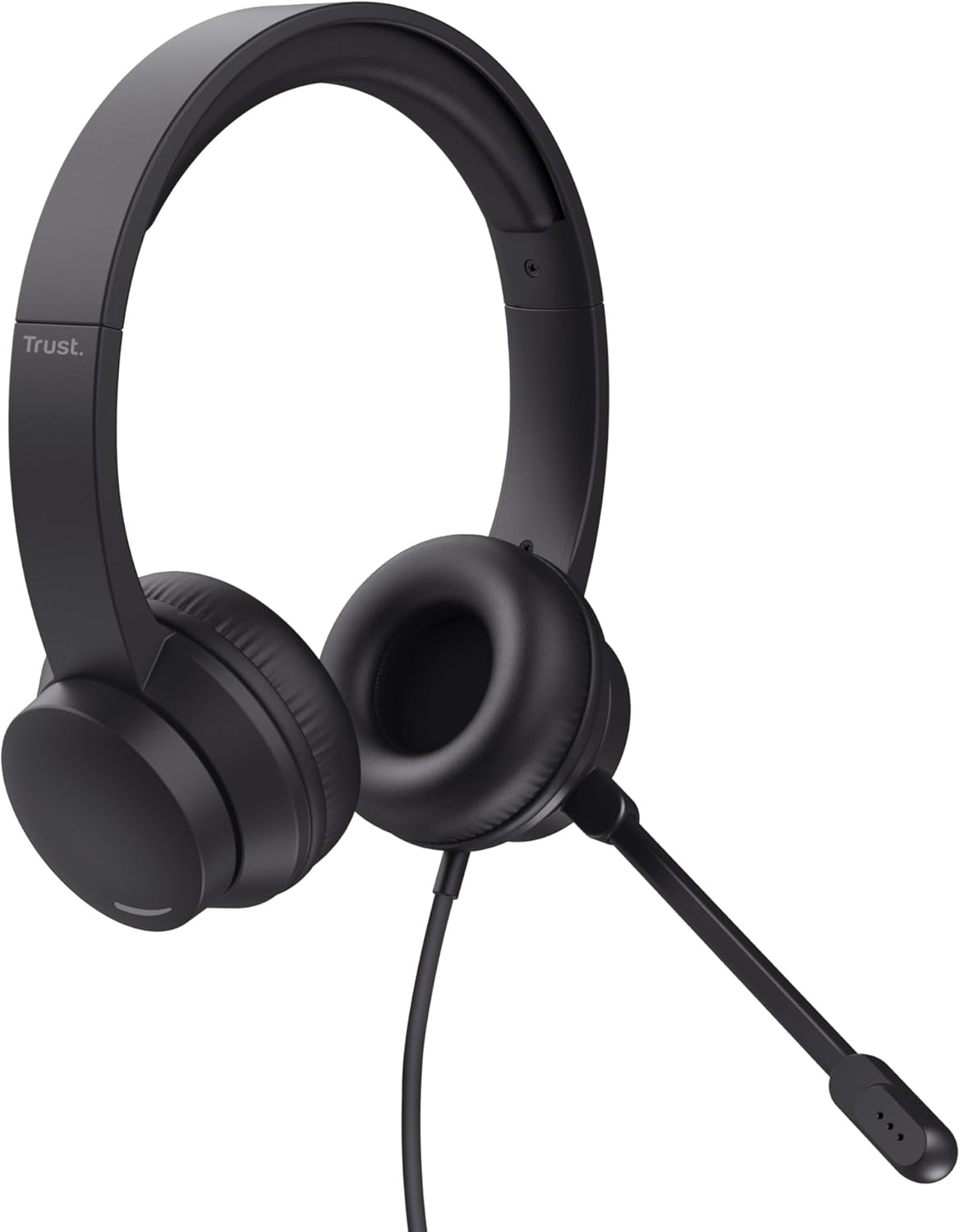 USB On Ear Headset with Mic Lightweight PC Laptop Office Calls
