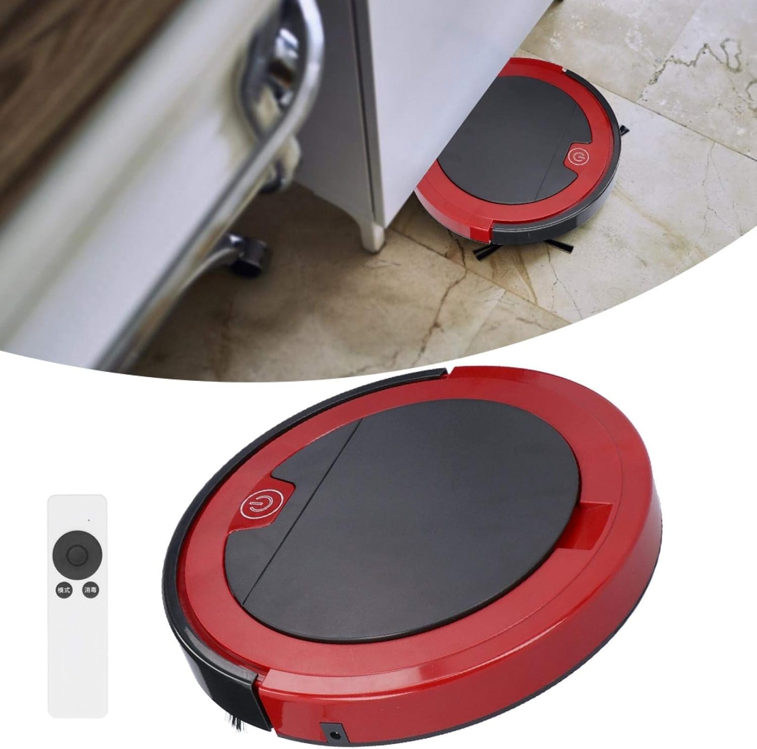 Robot Vacuum 2800Pa Slim Auto Clean Anti Fall Pet Hair Cleaner