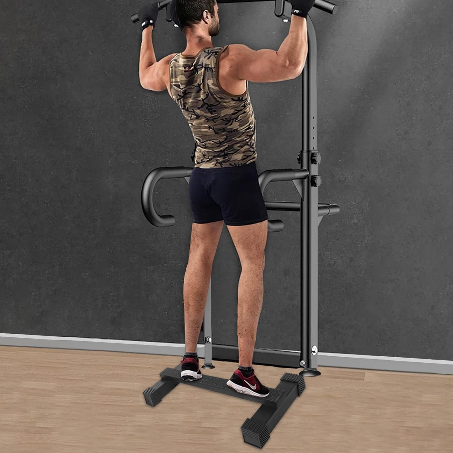 Standing Calf Raise Machine Bar Squat Pedal Platform Strength Trainer