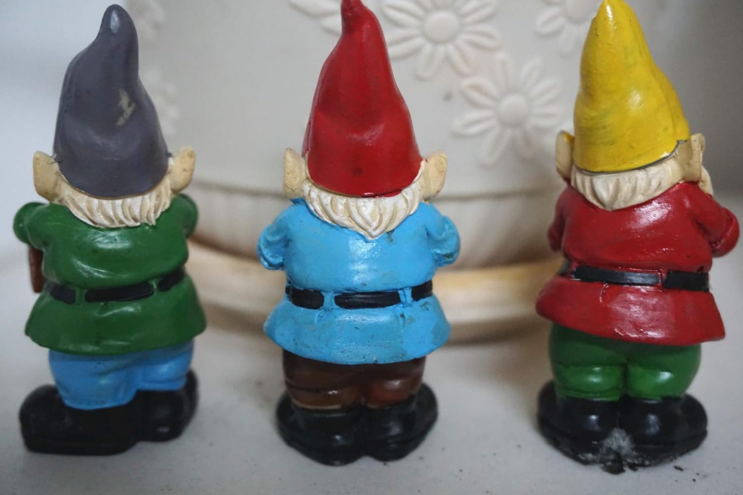 3Pcs Mini Garden Gnomes Set Fairy Resin Small Decor