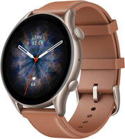 AMOLED Smart Watch GPS Bluetooth Calls 150 Sport Modes Brown