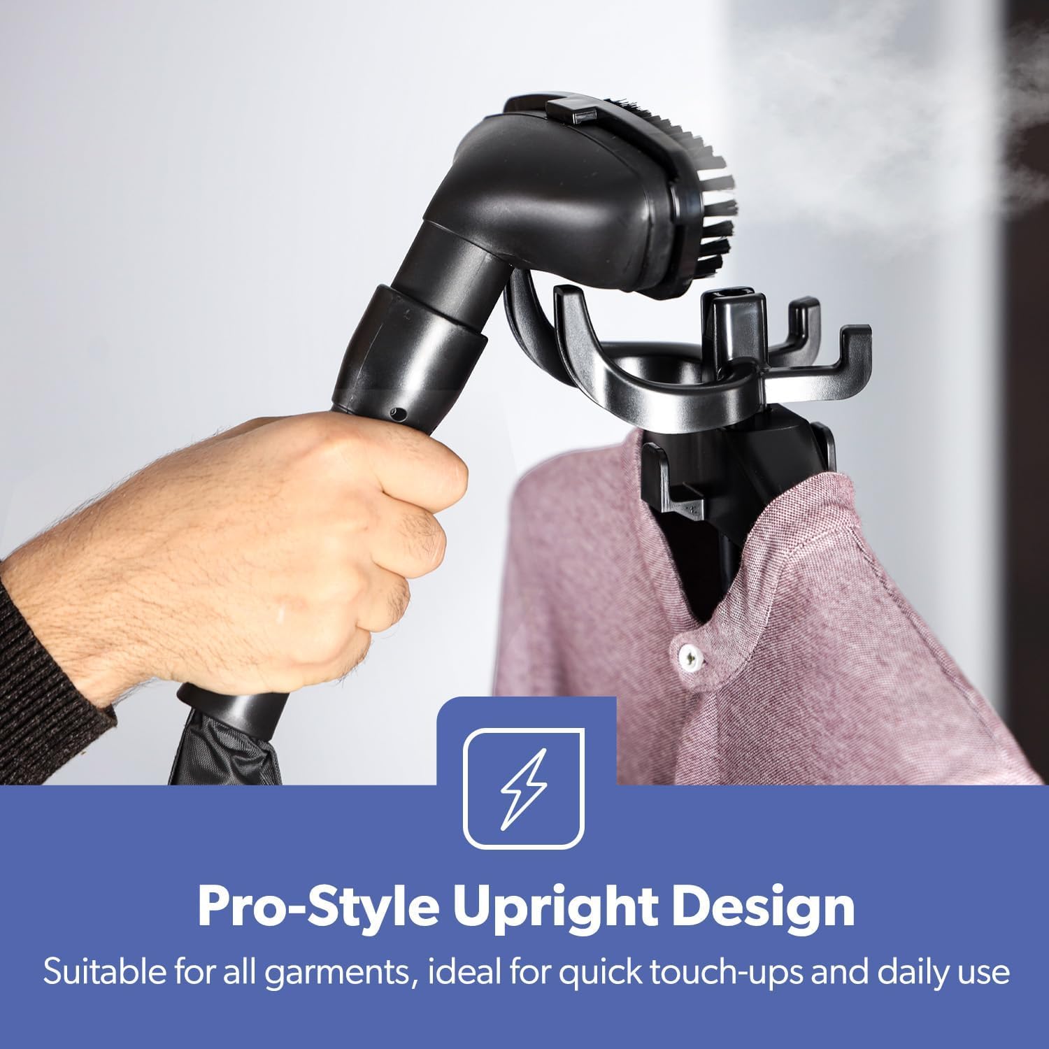 2000W Upright Garment Steamer 3L Tank 46g Steam Pro