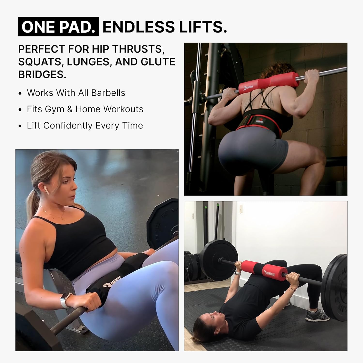 Barbell Pad for Squats Hip Thrust Lunges Neck Shoulder Cushion