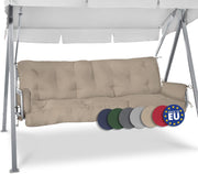 3 Seater Garden Swing Seat Cushion 180x50x8cm Beige