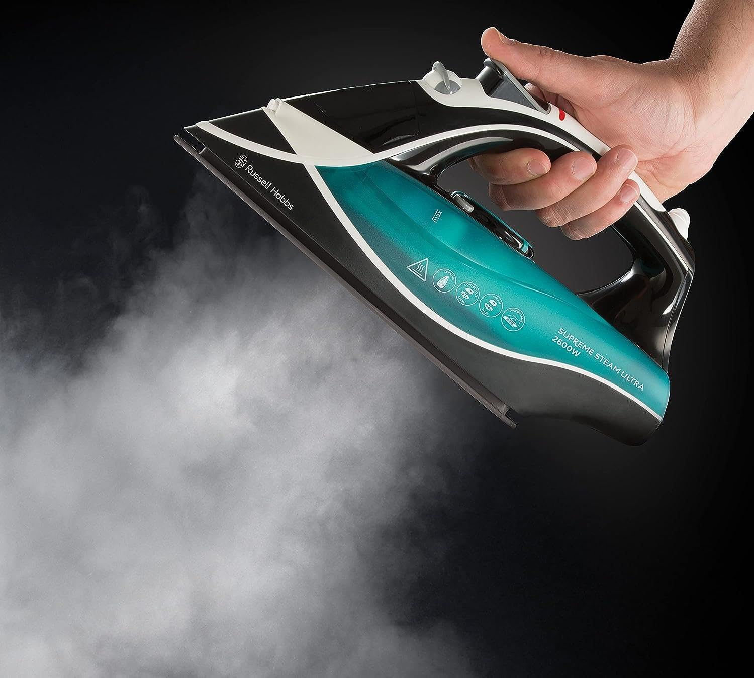 2600W Steam Iron 155g Steam Shot Ceramic Soleplate 60g Steam Auto Off