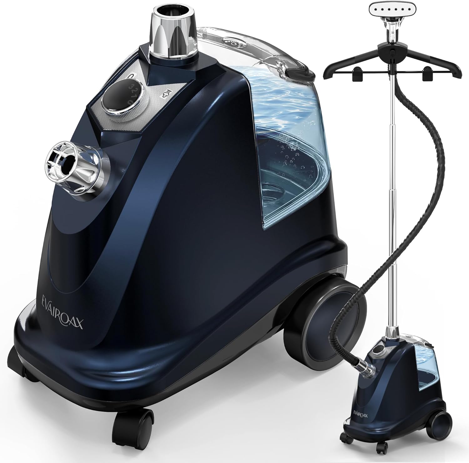 2200W Garment Steamer Upright 3L Tank 90 Min Steam 45g