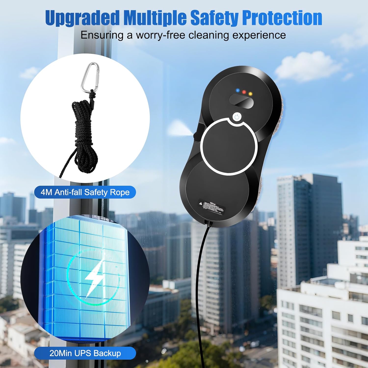 Window Cleaner Robot 5600Pa Smart Auto Spray Glass Cleaner