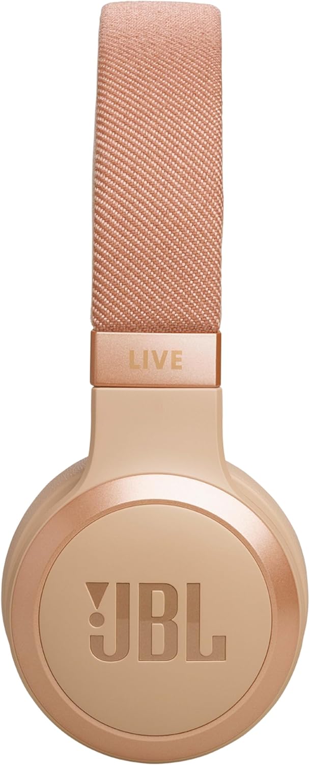 Wireless Noise Cancelling On Ear Bluetooth Headphones 65Hr Sandstone