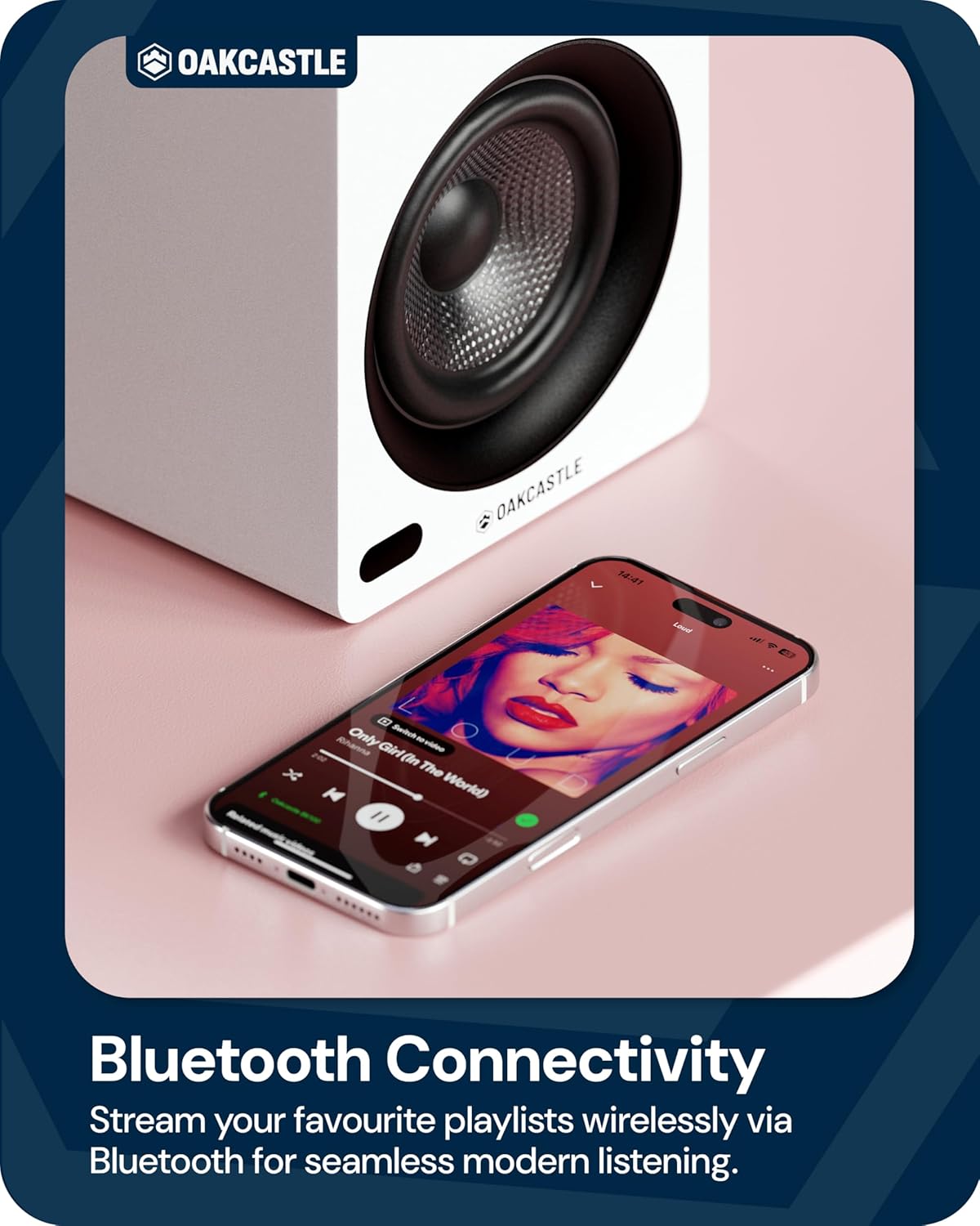 Active Bookshelf Speakers 60W Bluetooth 5.4 HDMI ARC USB