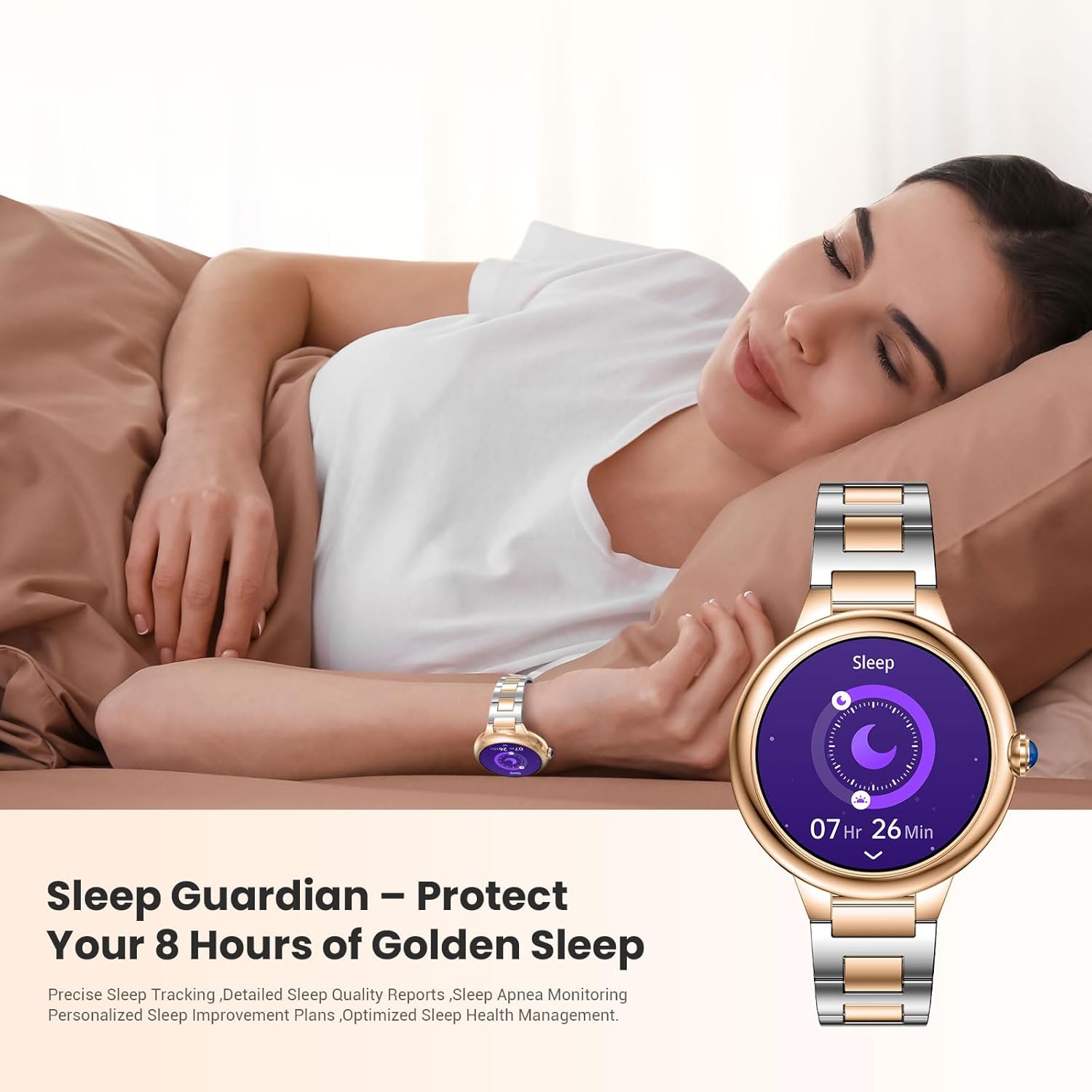 Women AI Smart Watch Bluetooth Call 100 Sports