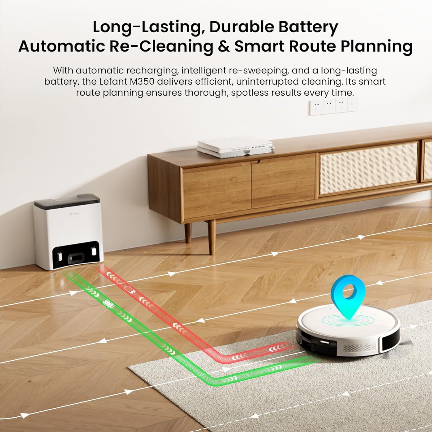 Robot Vacuum Mop 6000Pa Self Empty 75 Day Auto Dust Smart Mapping WiFi