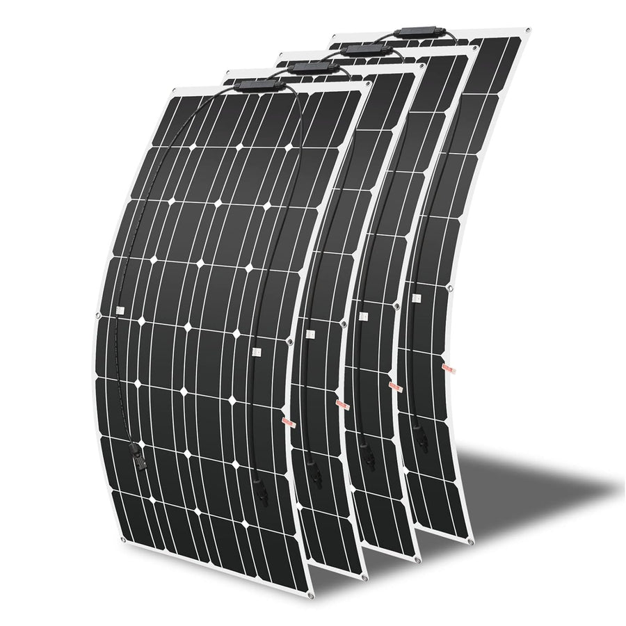 400W Semi Flexible Solar Panel 4x100W RV Shed Camping 12V
