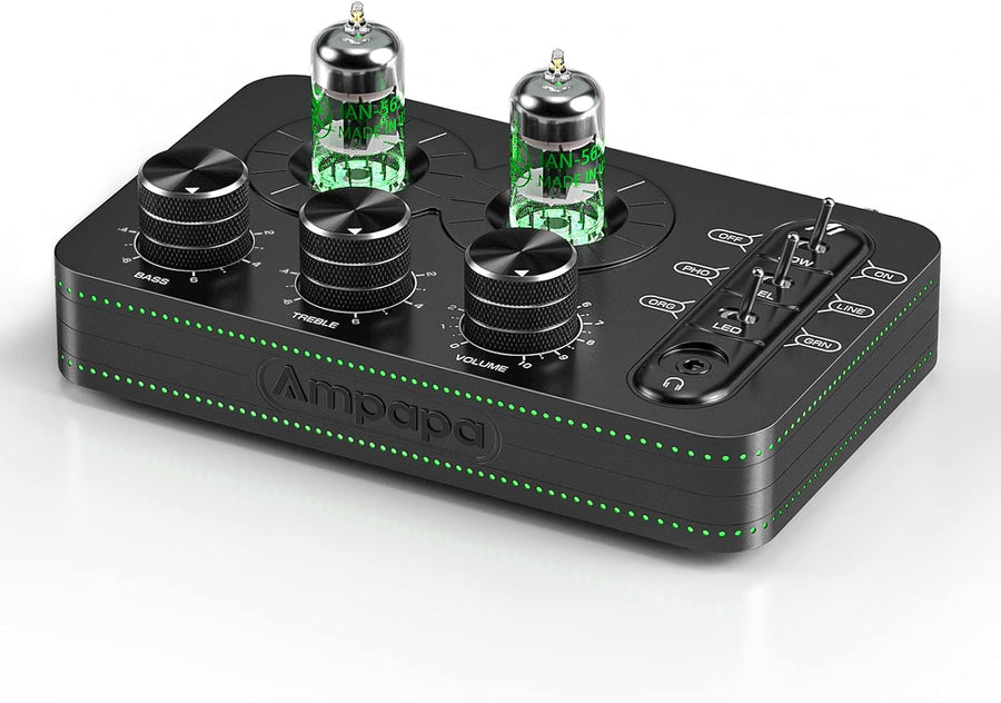 Hi-Fi Tube Phono Preamp Headphone Amp MM Turntable Stereo Tone Control