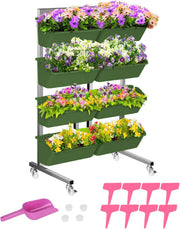 Vertical Garden Wall Planter 8Pcs Self Watering Hanging Bags