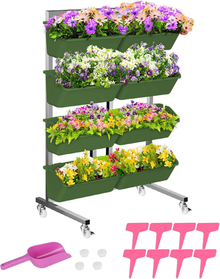 Vertical Garden Wall Planter 8Pcs Self Watering Hanging Bags