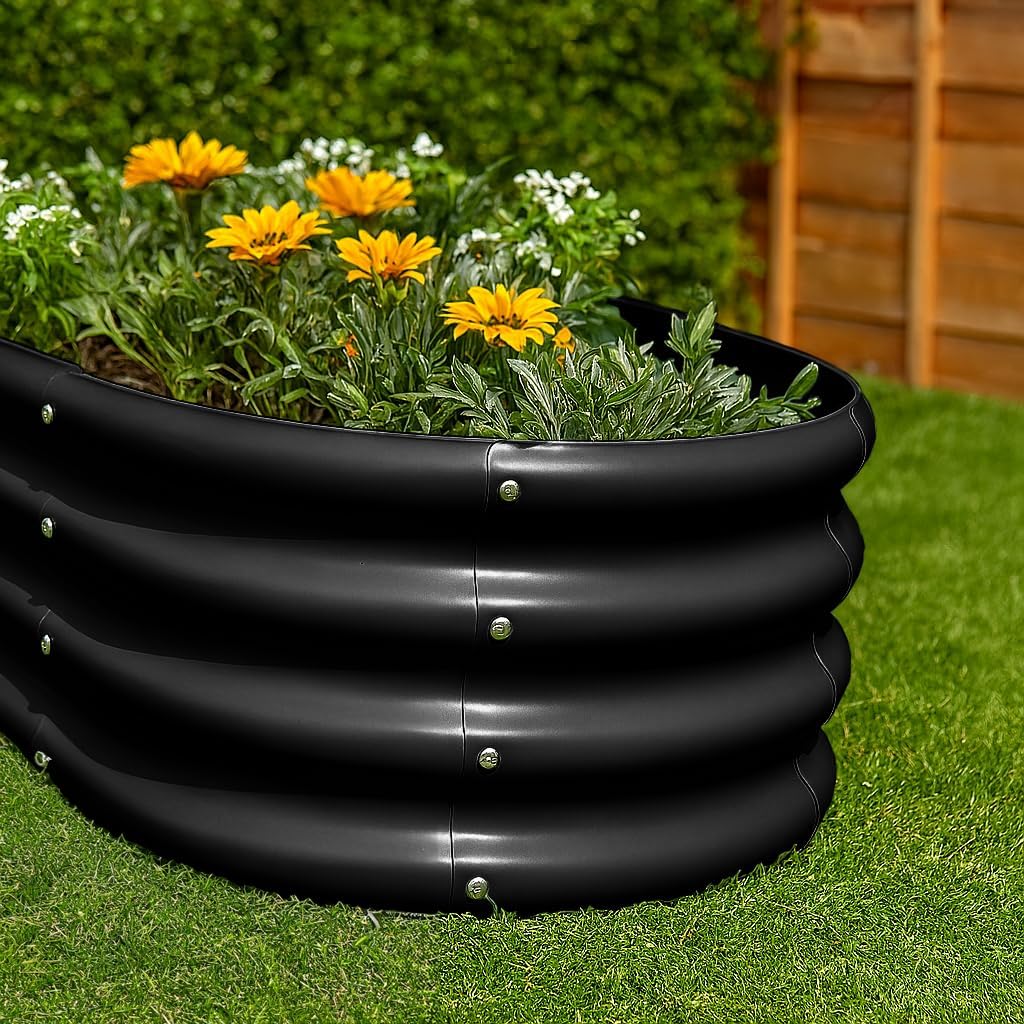 Tall Metal Raised Garden Bed 120x60x60cm Anthracite
