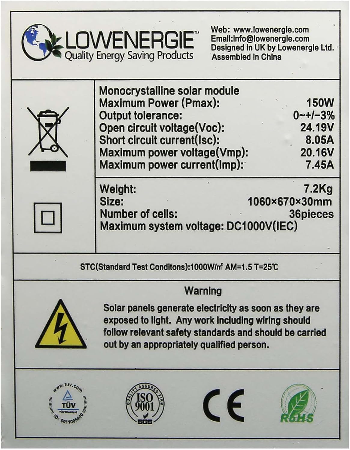 300W Solar Panel Kit MPPT Controller Battery Monitor RV Home