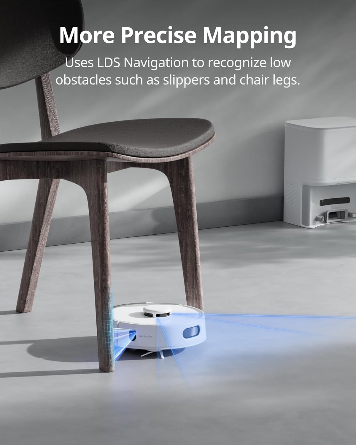 Mini Robot Vacuum Self Empty 90 Day LiDAR Mapping Quiet Clean