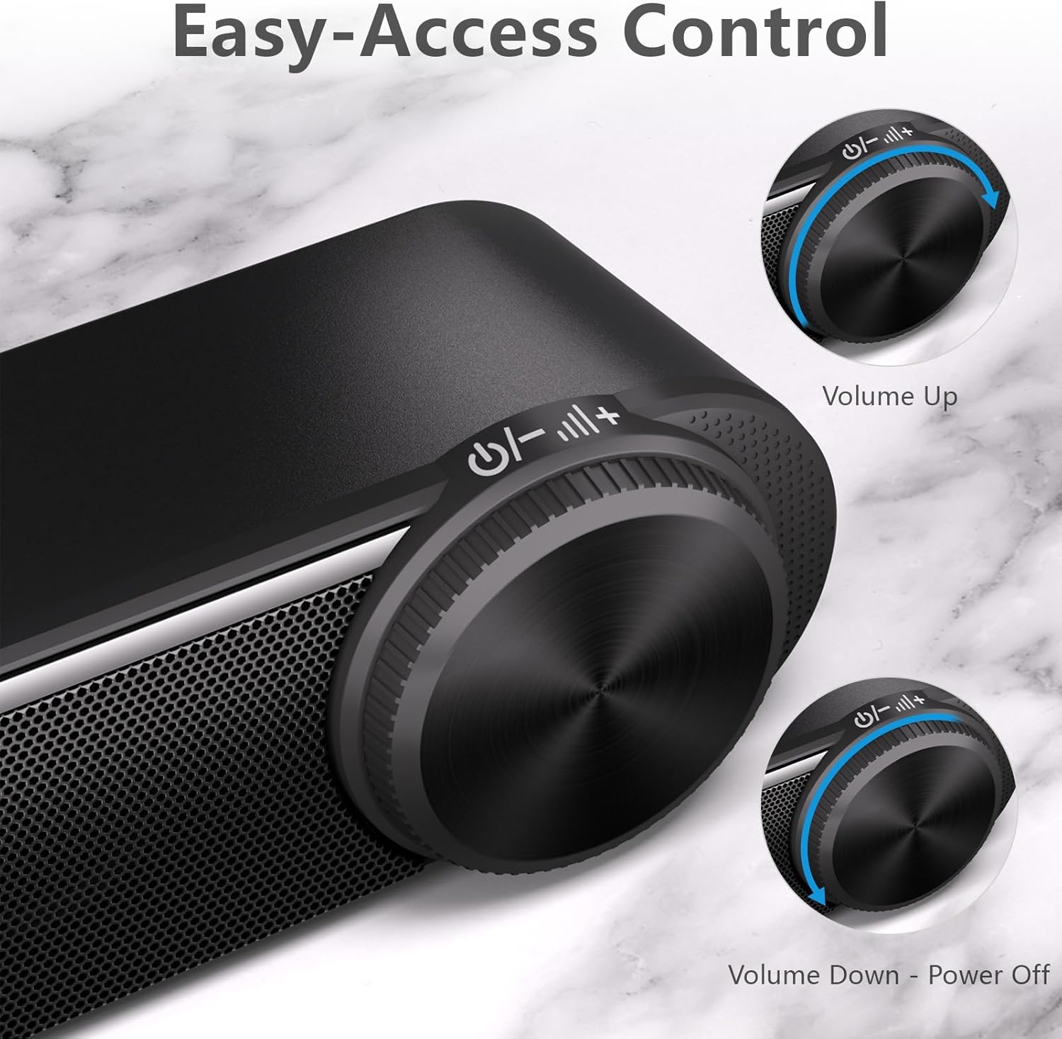 PC Soundbar Speaker USB Powered Stereo 3.5mm Desktop Audio