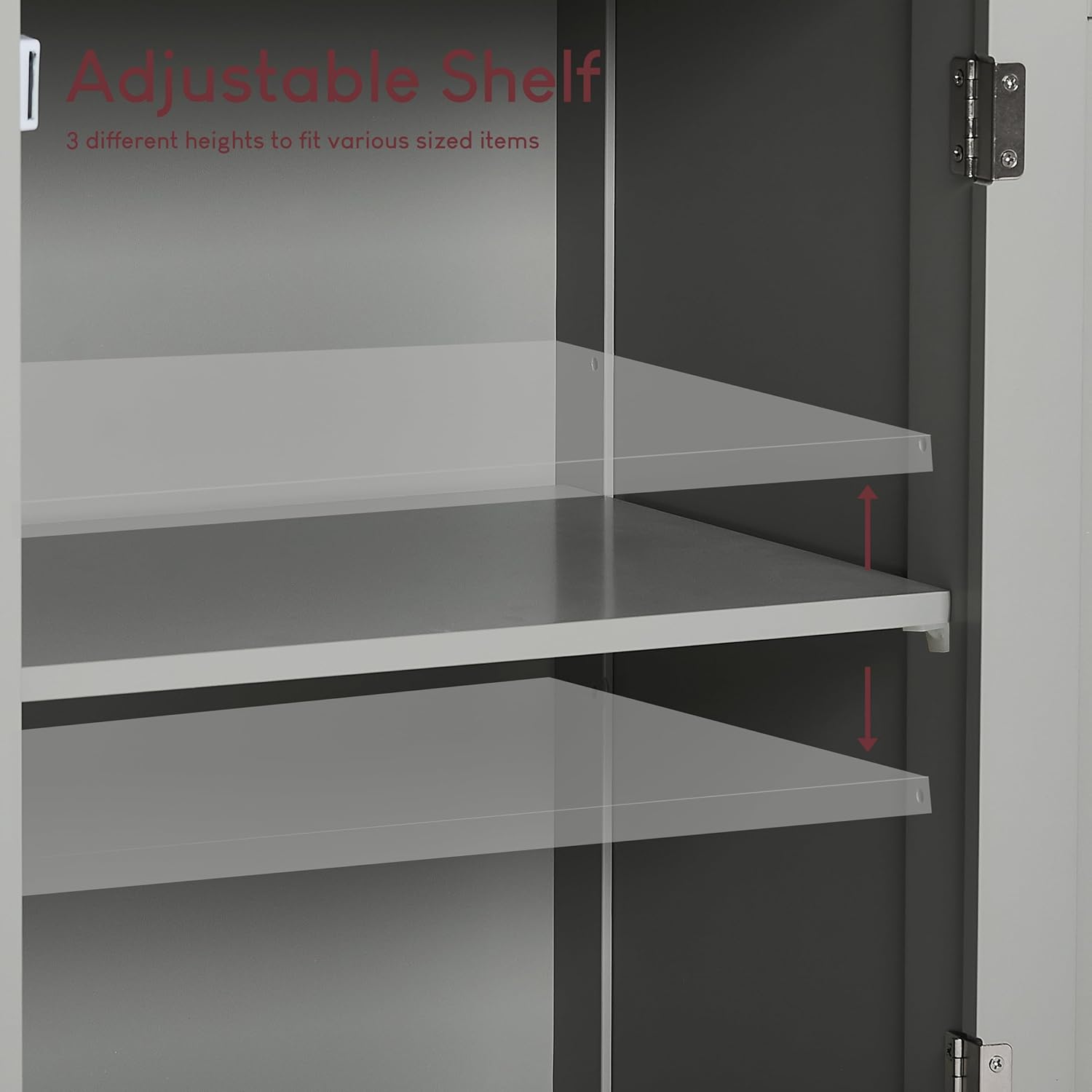 Tall Mirrored Bathroom Cabinet Grey Oak 2 Door Drawer 190cm