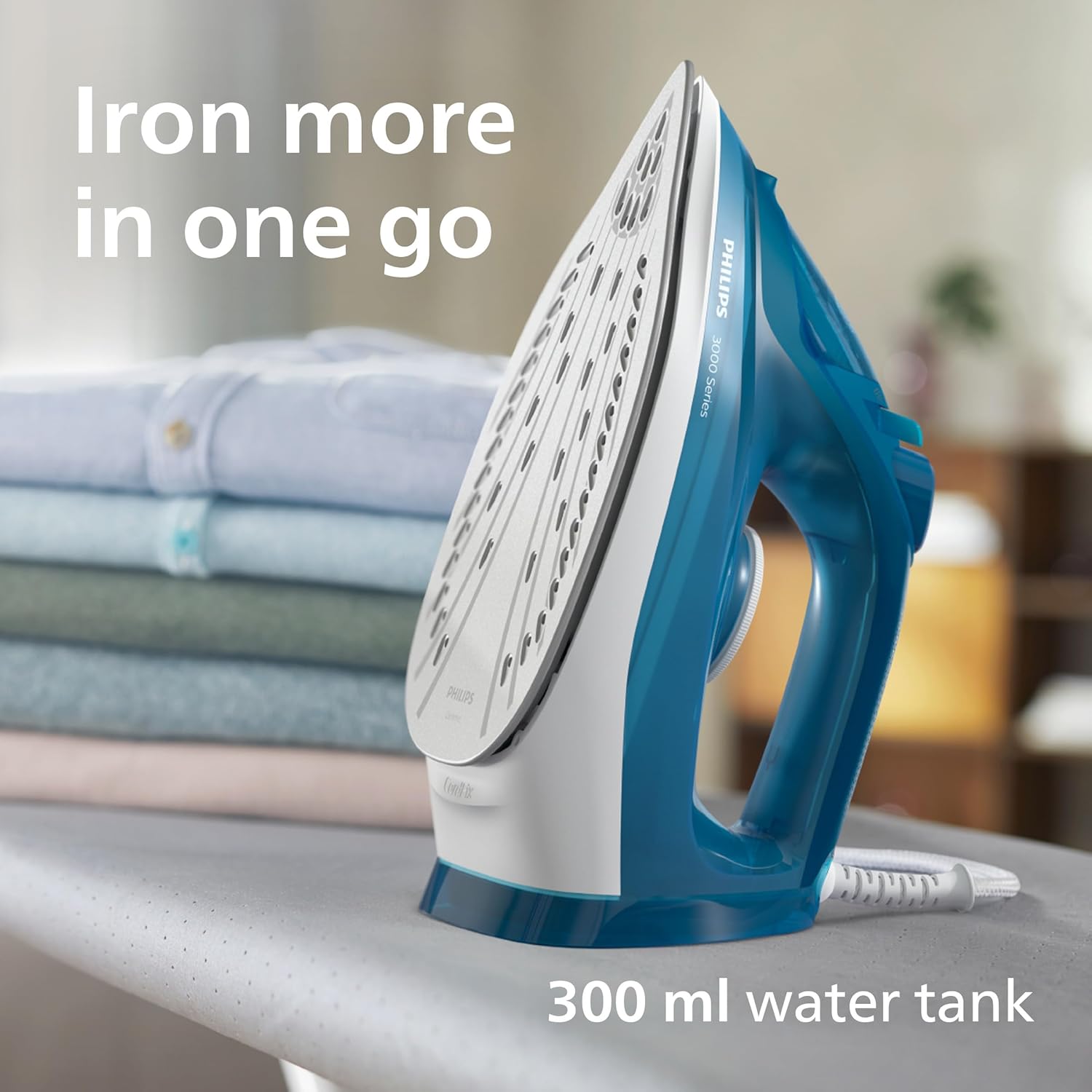 2600W Steam Iron 200g Steam Boost Ceramic Soleplate 300ml Tank