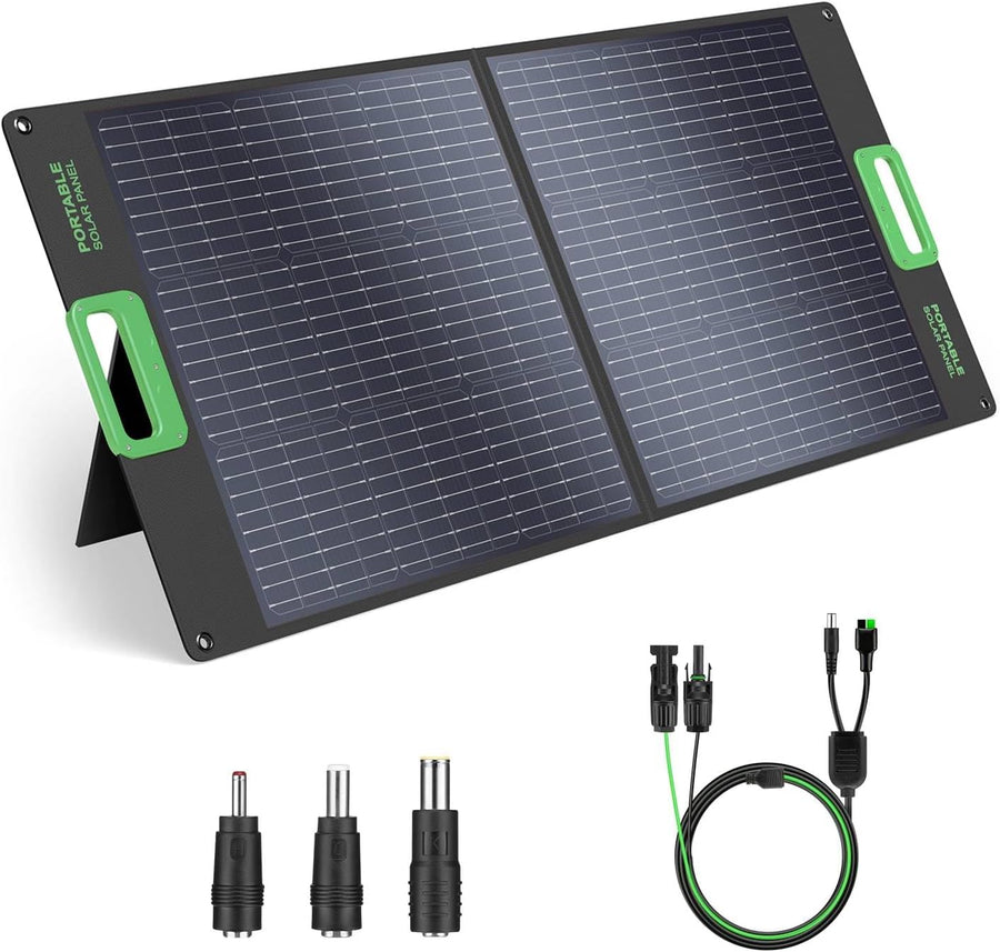 100W Portable Foldable Solar Panel 20V Power Station RV