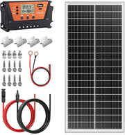 100W Solar Panel Kit N Type 30A Controller Z Mounts