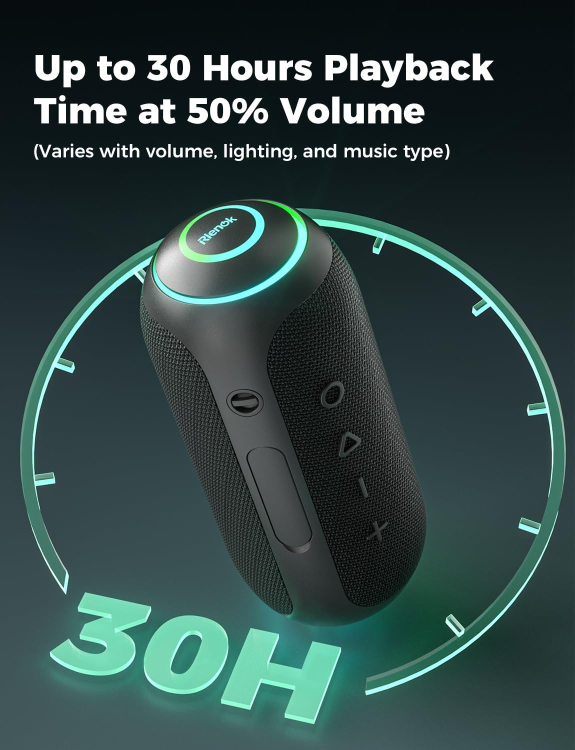 40W Portable Bluetooth Speaker IPX7 Waterproof 30H RGB TWS