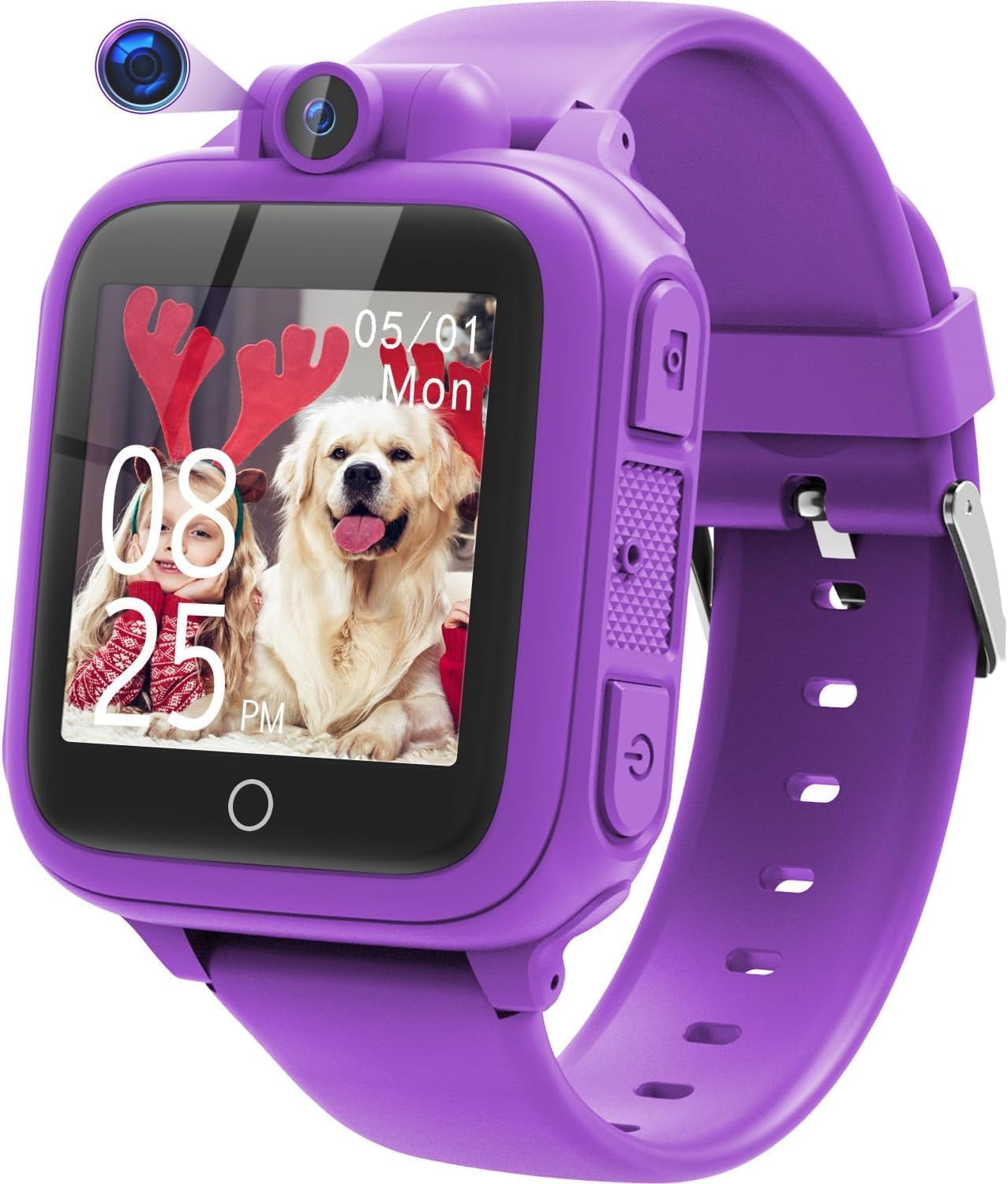 Kids Purple Smart Watch Camera Games Music Toy