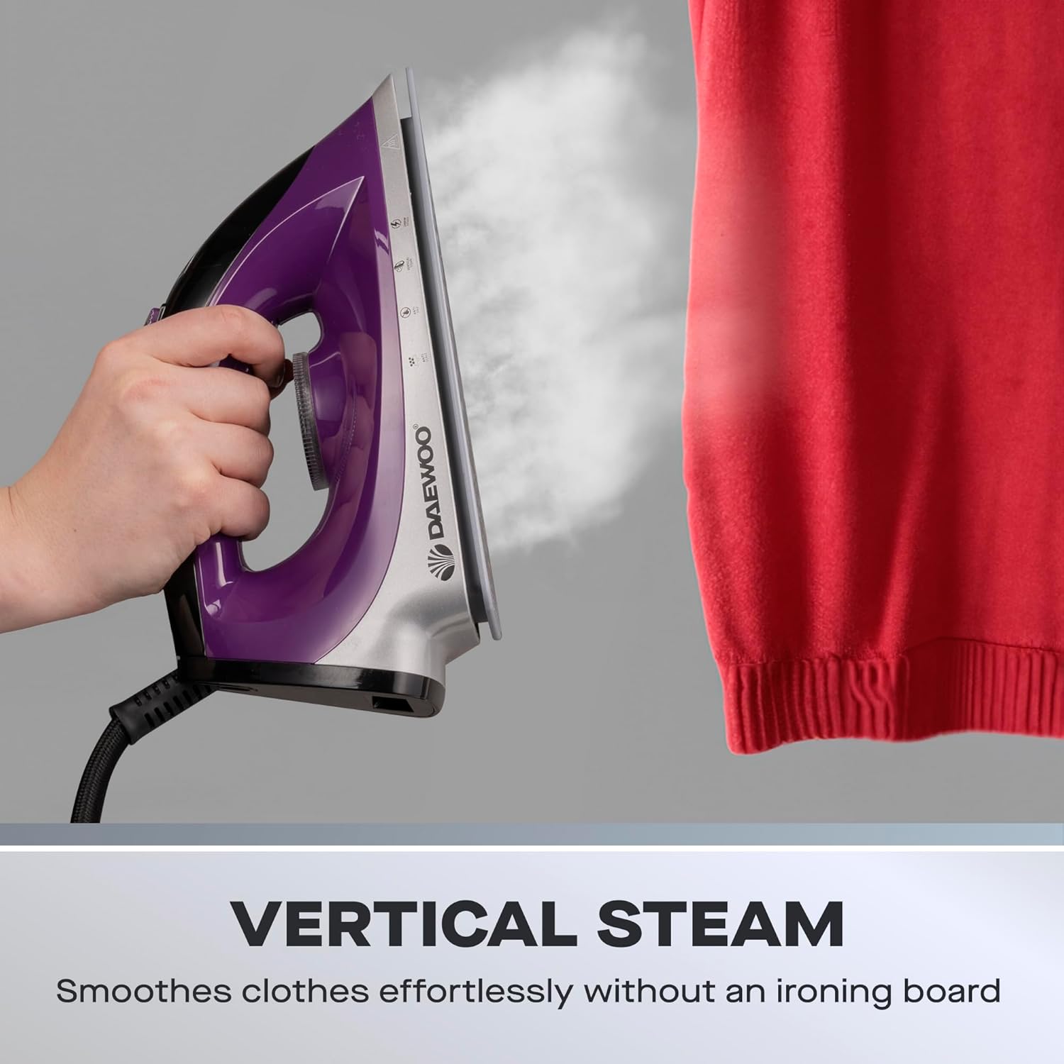 Steam Generator Iron 2400W 1.2L Tank Ceramic Soleplate Anti Calc