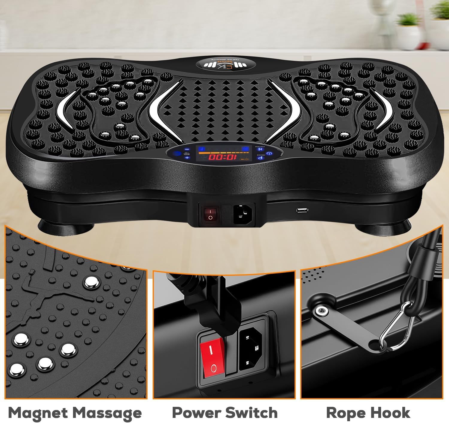 Vibration Plate Exercise Machine Fat Burn Fitness Platform 99 Levels