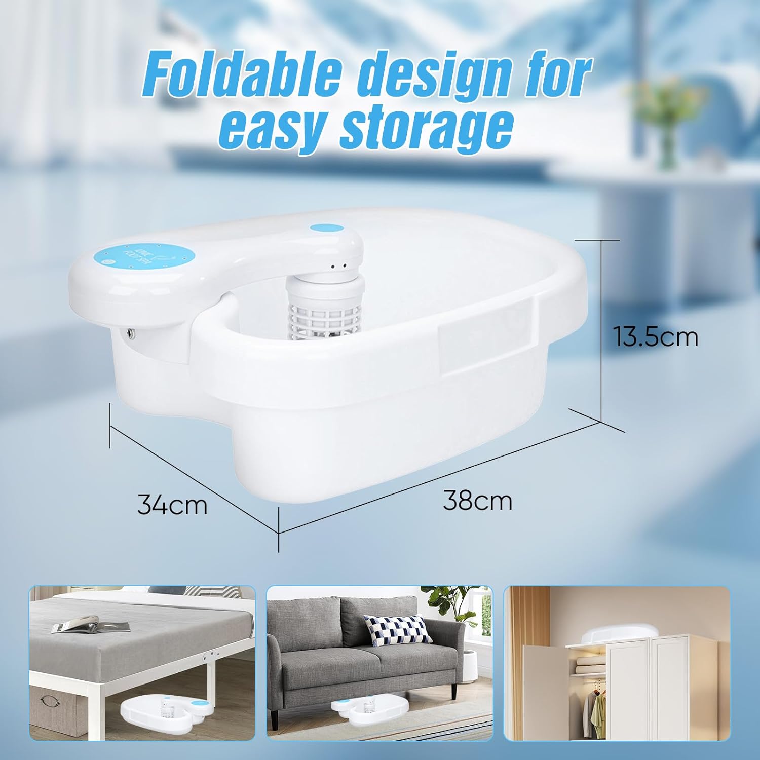 Ionic Detox Foot Bath Machine Spa Massager with Basin Portable