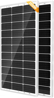 200W Solar Panel 2 Pack 12V High Efficiency Off Grid Kit